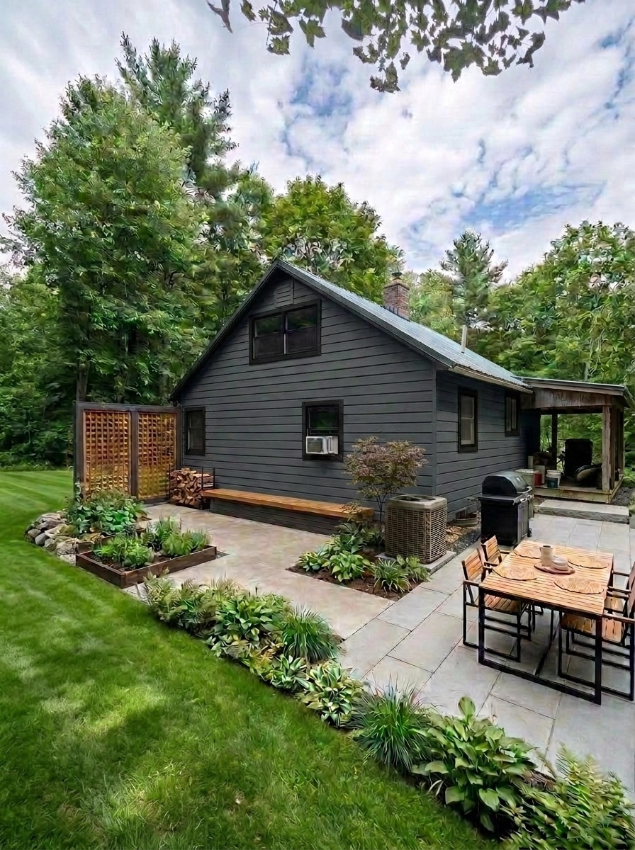 Landscape design in Scandinavian Garden style — Yard by GenRoom AI