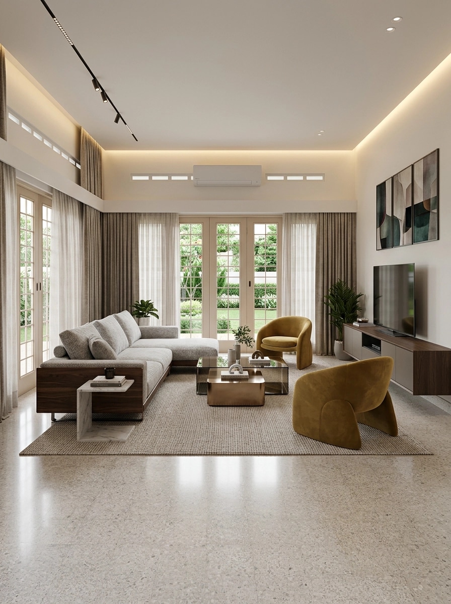 Interior design in Contemporary style — Living Room by GenRoom AI