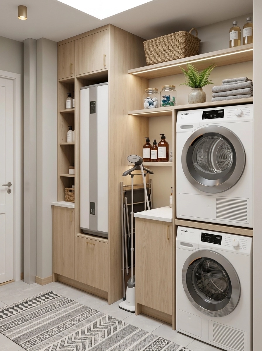 Interior design in Scandinavian style — laundry by GenRoom AI
