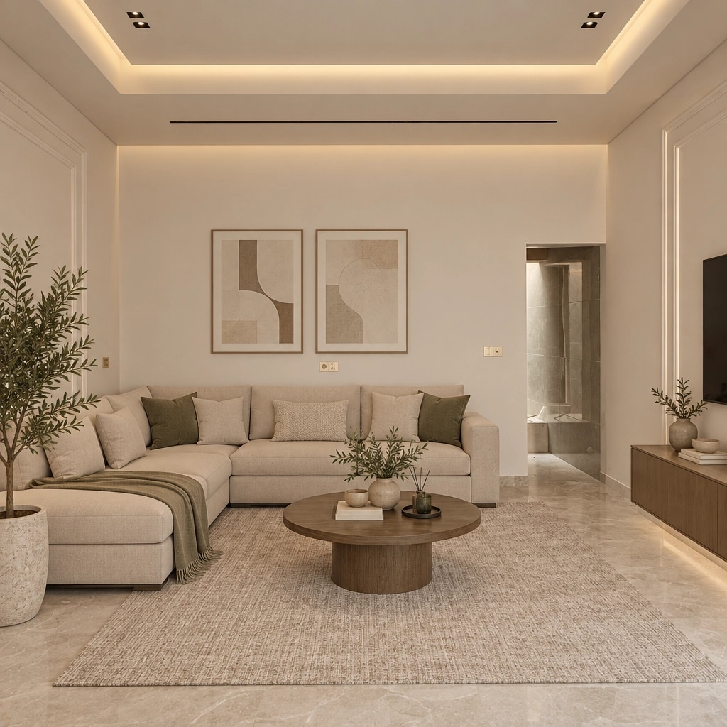 Interior design in Minimalism style — Living Room by GenRoom AI