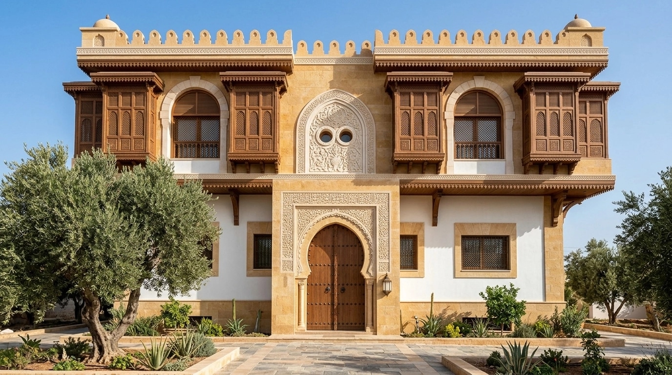 Arabian Facade Facade design — facade photo by GenRoom AI