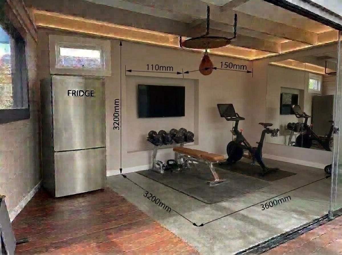 Interior design in Contemporary style — gym by GenRoom AI