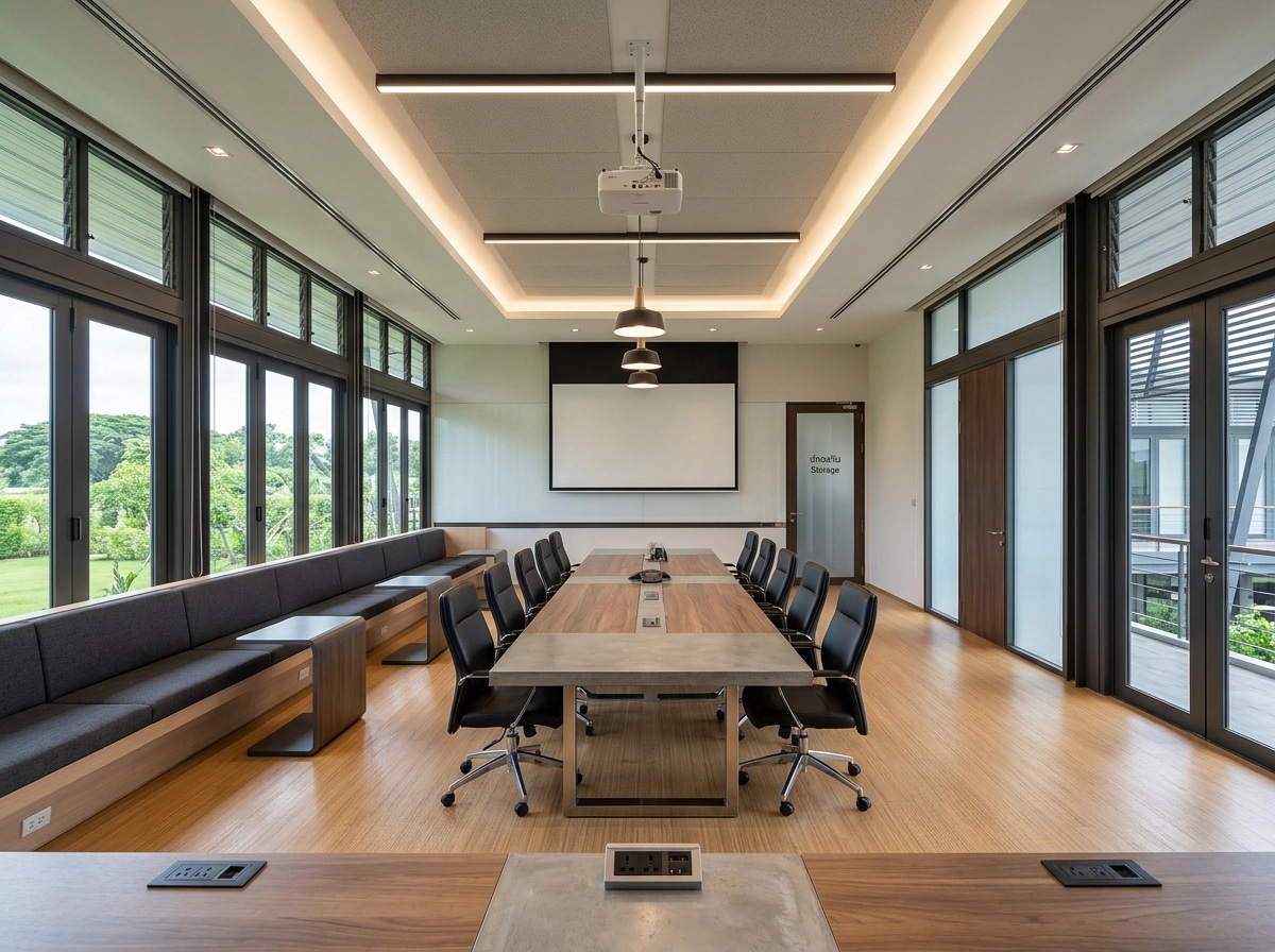Interior design in Contemporary style — meeting_room by GenRoom AI