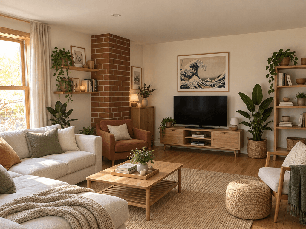 Interior design in Scandinavian style — Living Room by GenRoom AI
