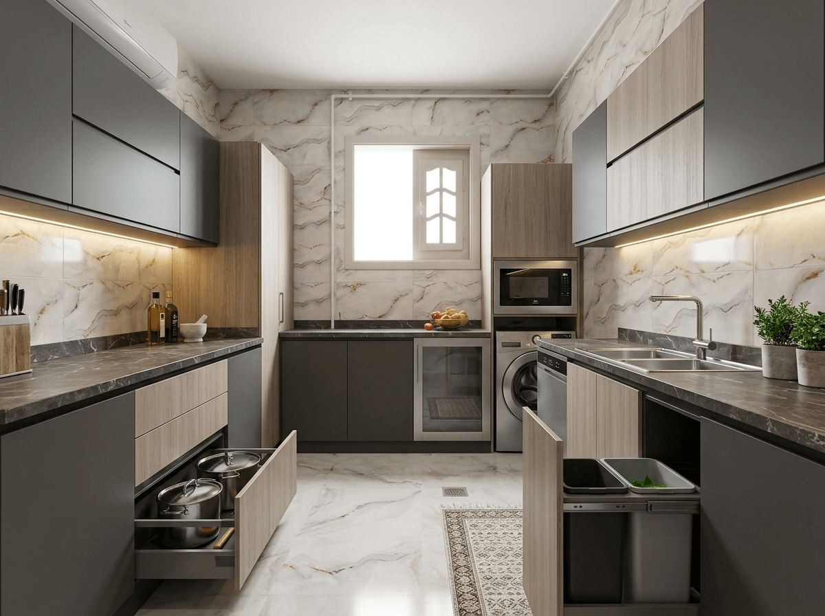 Kitchen interior in no_style style — photo by GenRoom AI