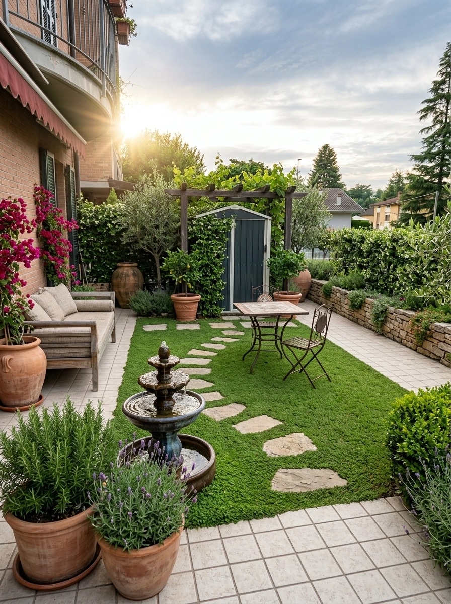Mediterranean Yard Yard design — yard photo by GenRoom AI