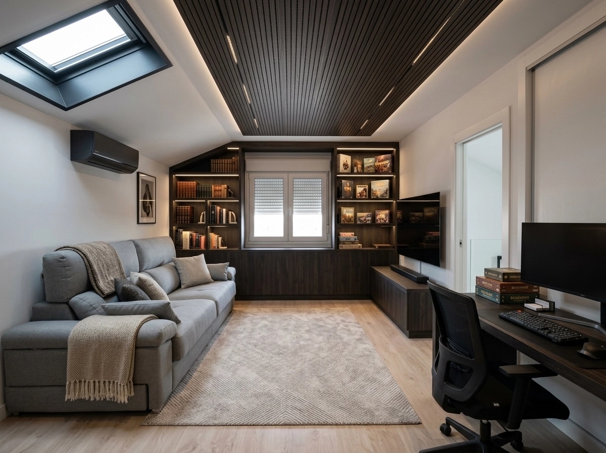 Interior design in Contemporary style — attic by GenRoom AI