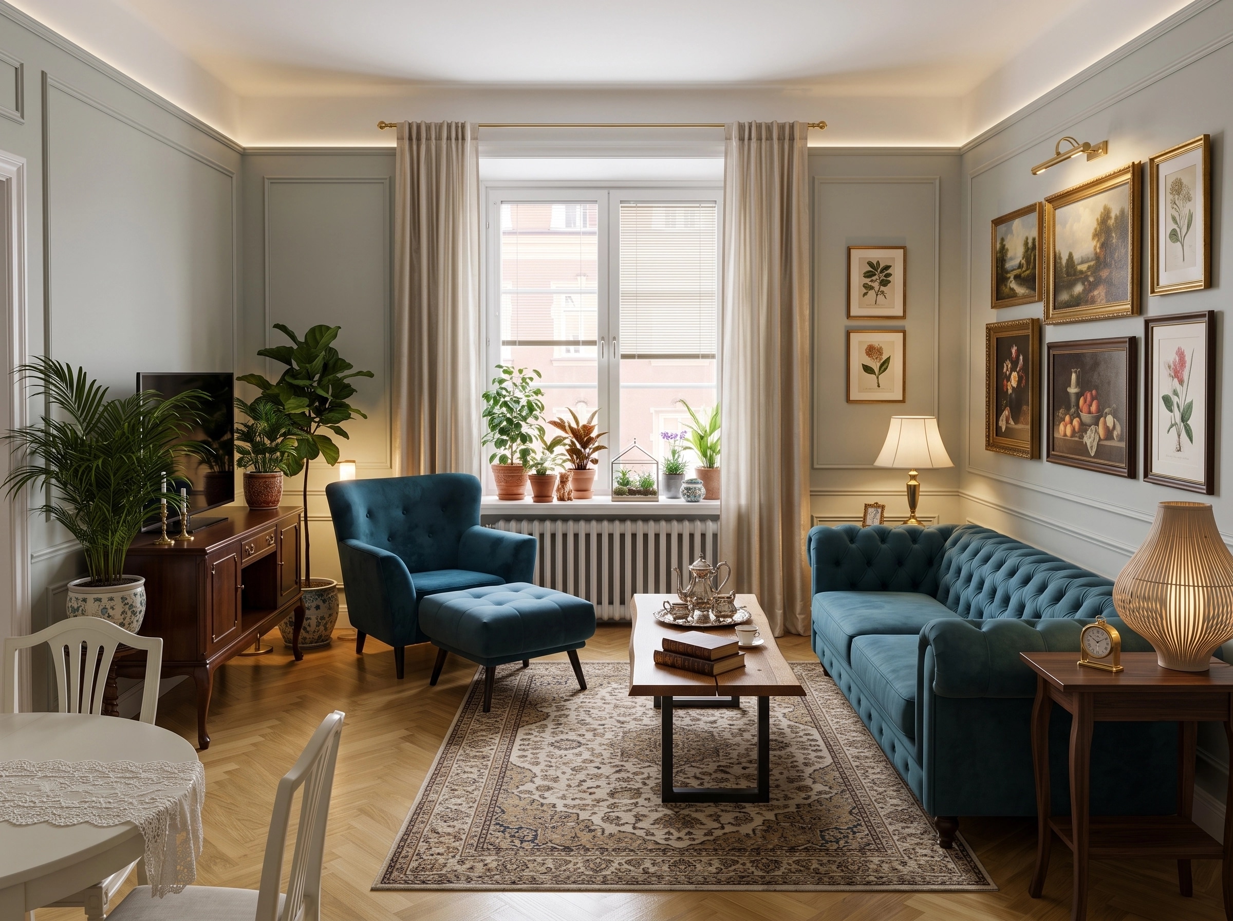 Interior design in Classic style — Living Room by GenRoom AI