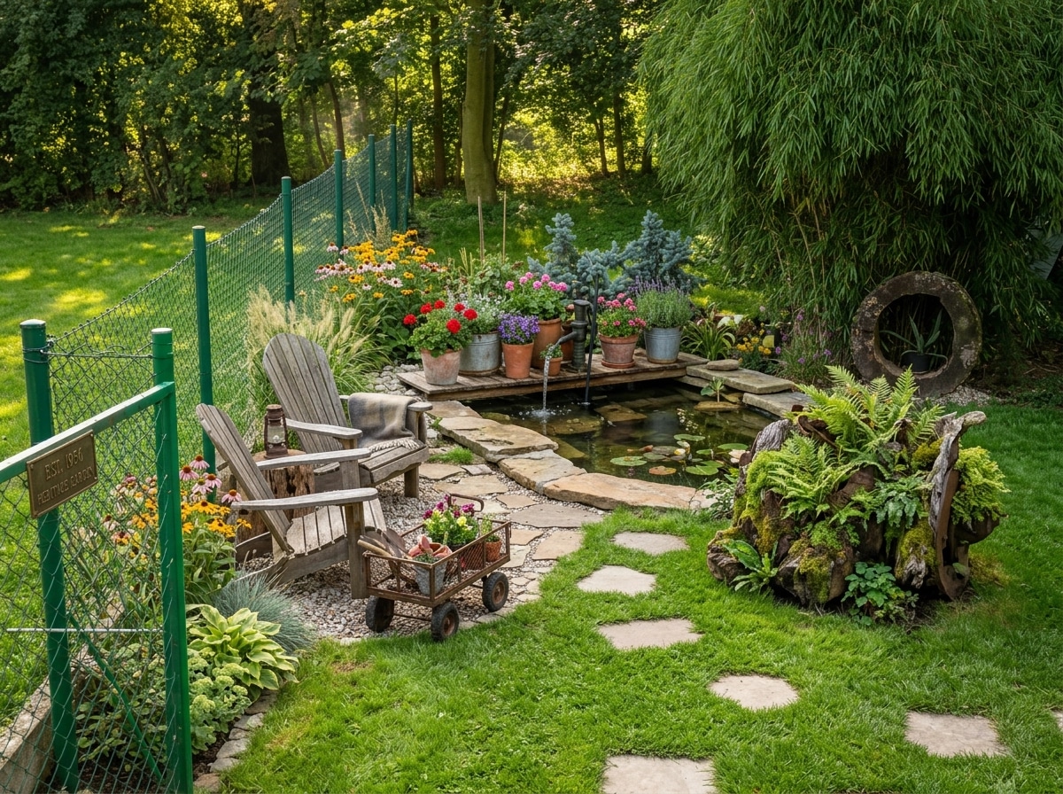 Country Rustic Garden Yard design — yard photo by GenRoom AI