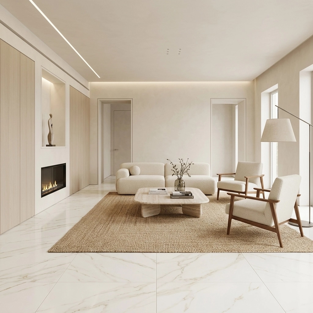 Minimalism Living Room design — interior photo by GenRoom AI