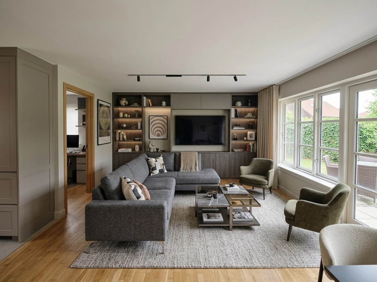 Interior design in Contemporary style — Living Room by GenRoom AI