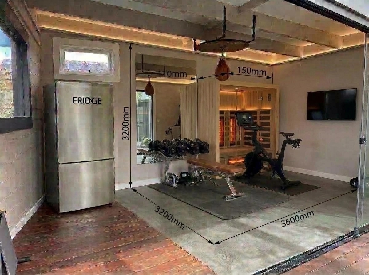 Interior design in Contemporary style — gym by GenRoom AI