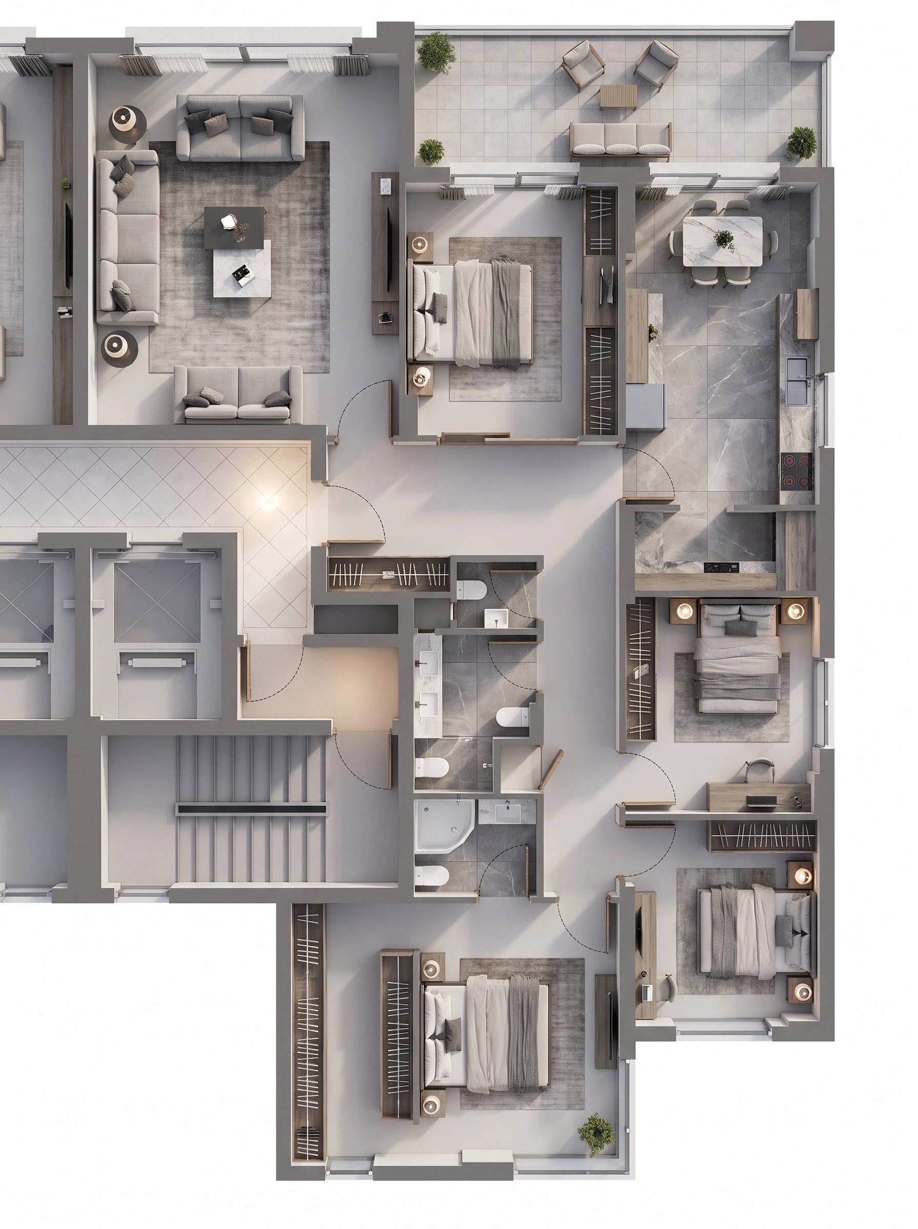 Interior design in Contemporary style — Living Room by GenRoom AI