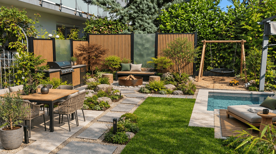 Landscape design in Japanese Garden style — Yard by GenRoom AI