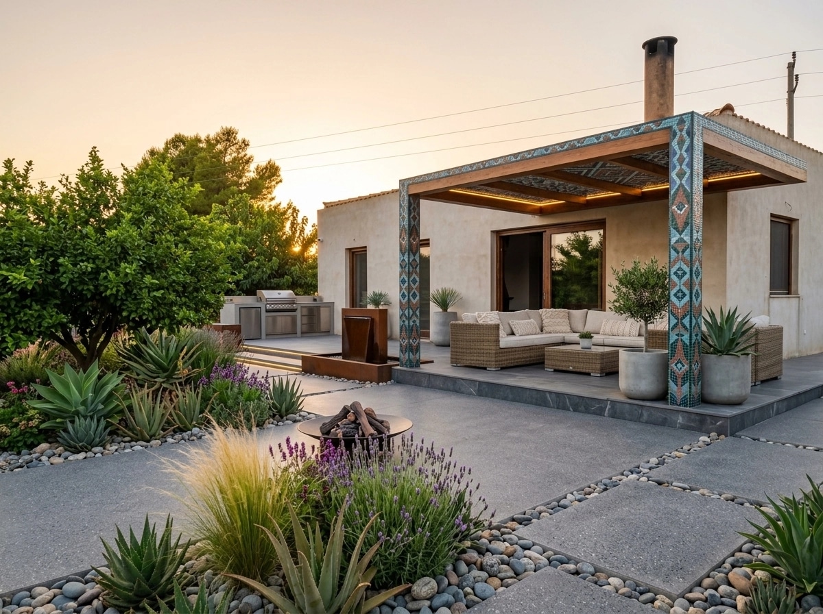 Landscape design in Contemporary Yard style — Yard by GenRoom AI