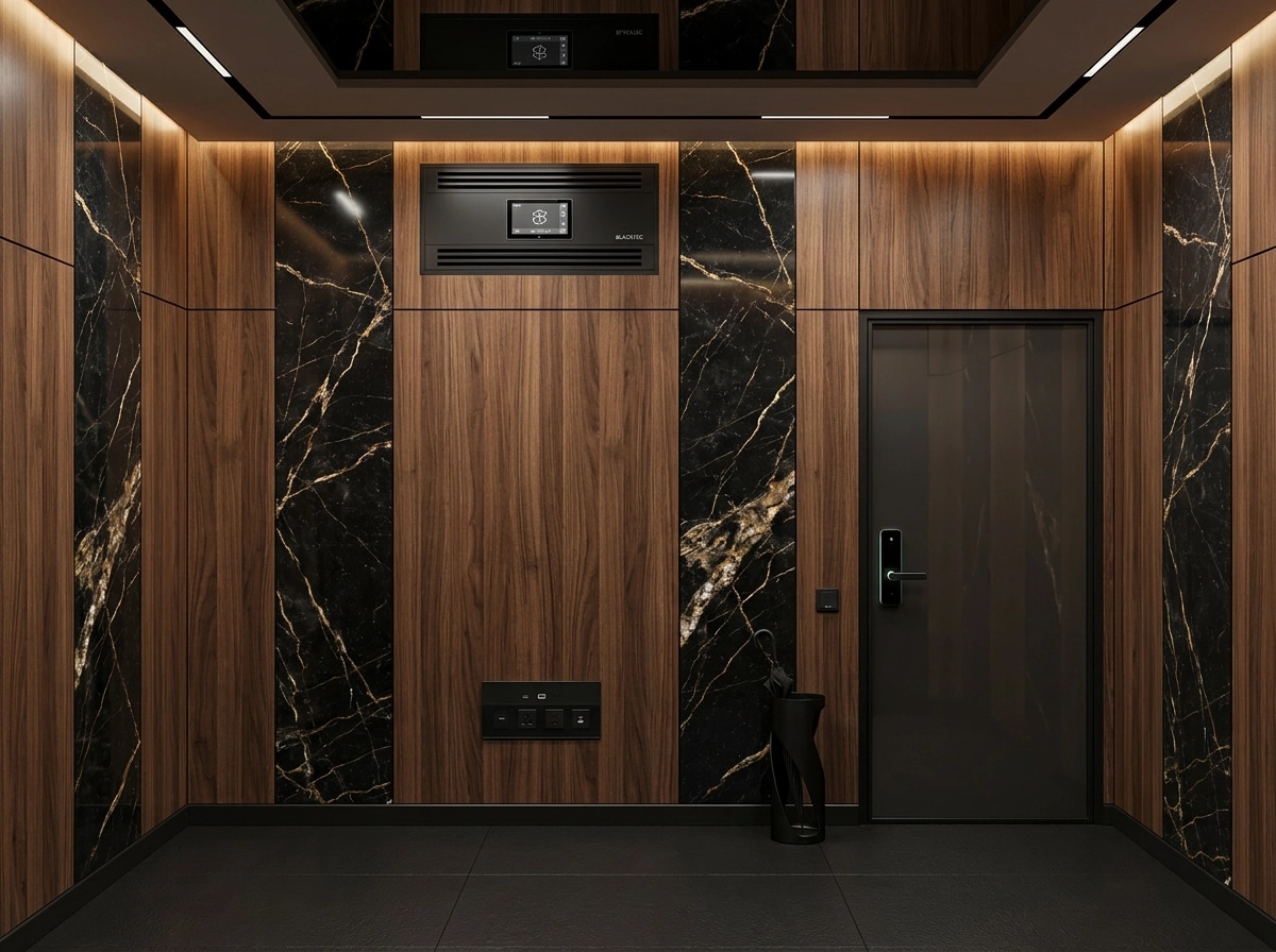 Interior design in Blacktec style — Hallway by GenRoom AI