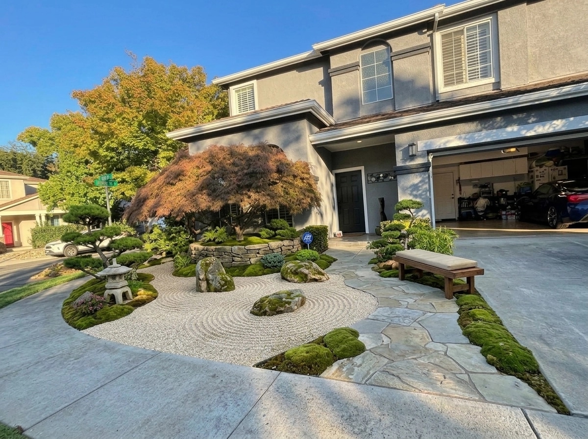 Landschaftsdesign im Japanese Garden-Stil — Garten von GenRoom AI
