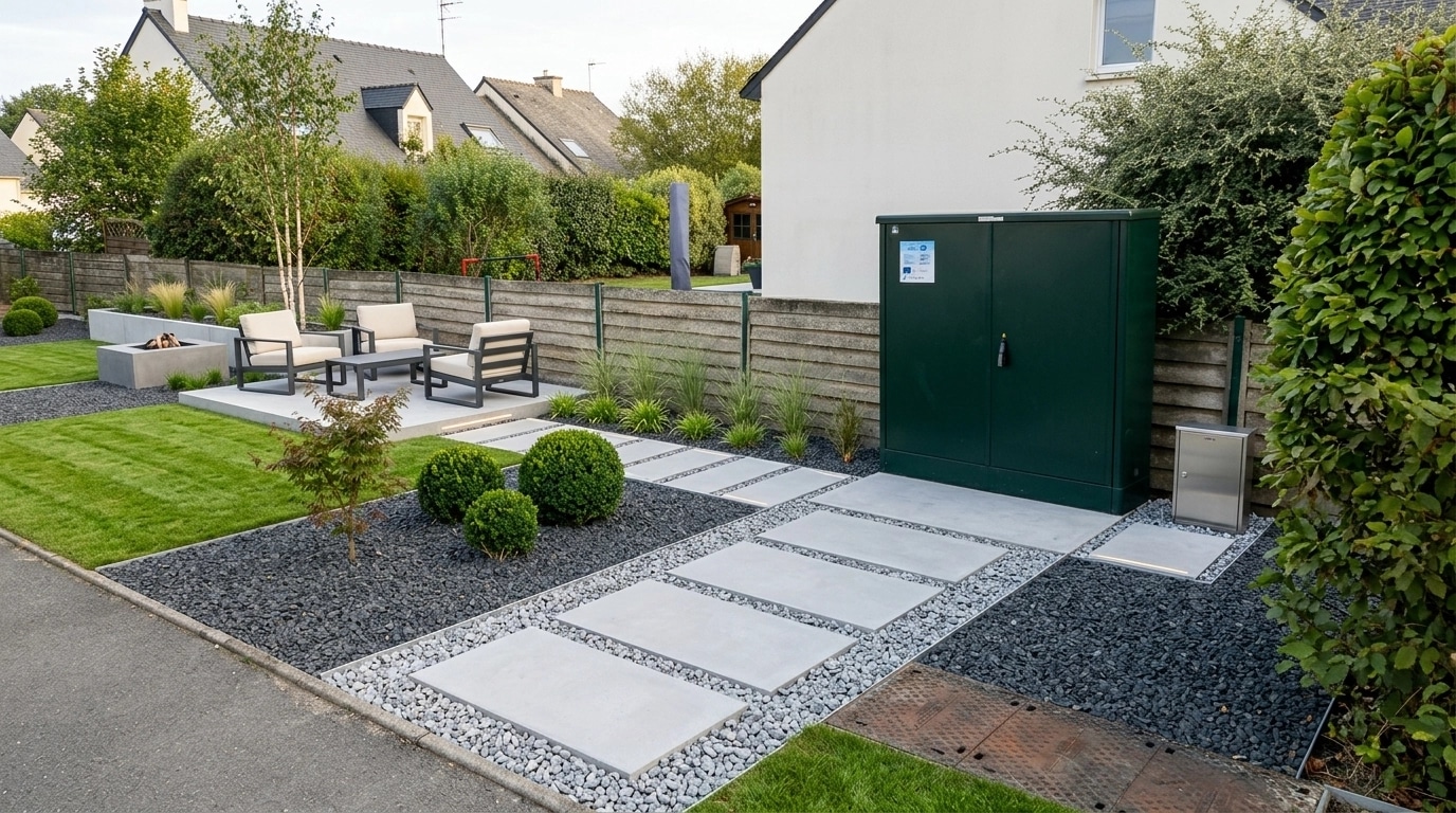 Landscape design in Minimalist Yard style — Yard by GenRoom AI
