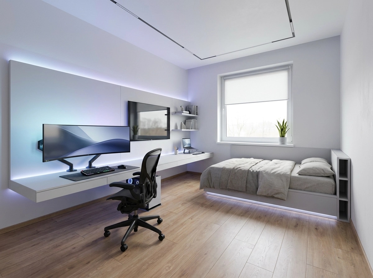Interior design in Minimalism style — home_office by GenRoom AI