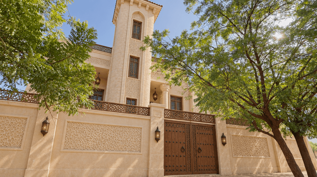 Arabian Facade Facade design — facade photo by GenRoom AI