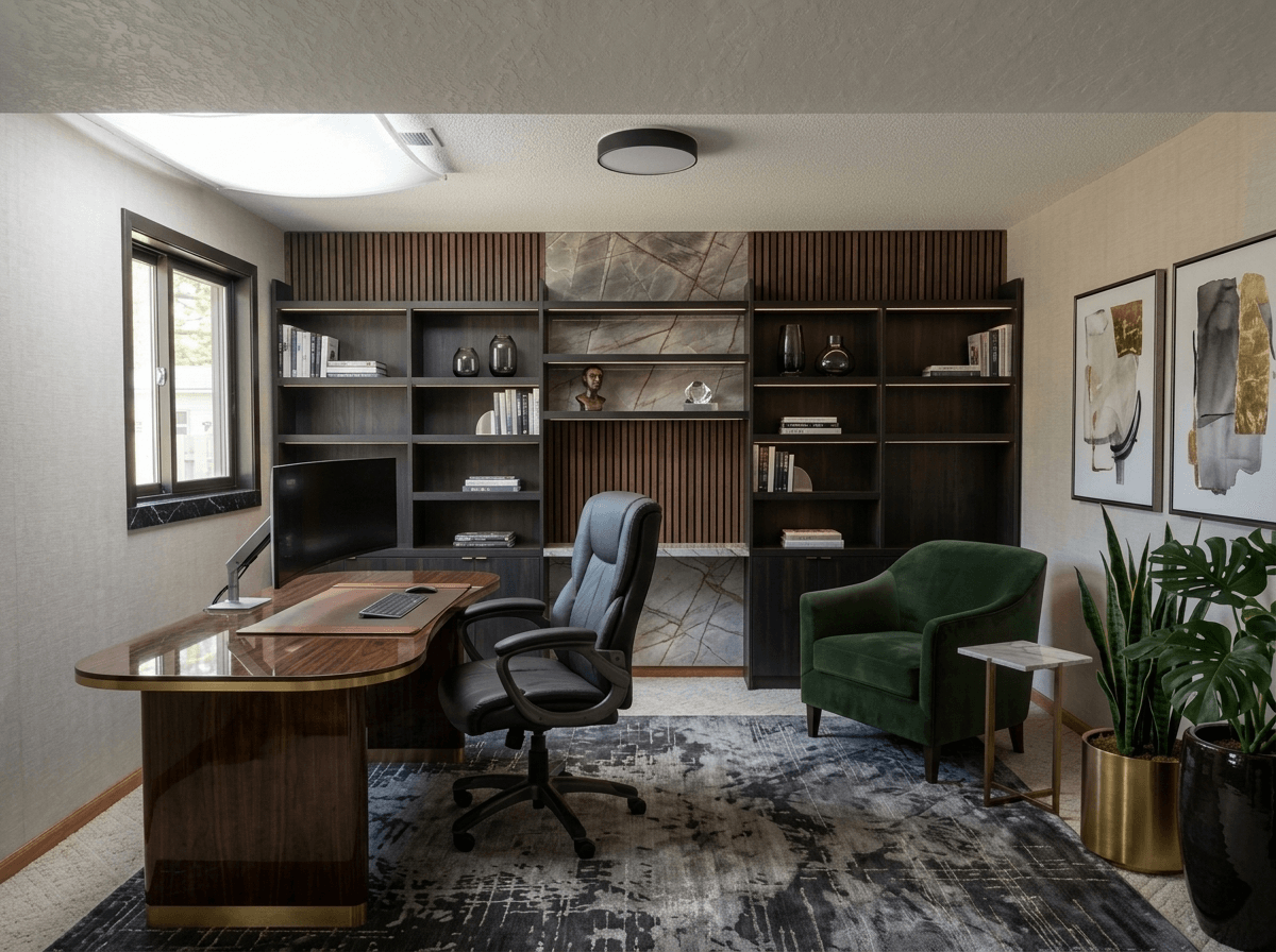 Office interior in no_style style — photo by GenRoom AI