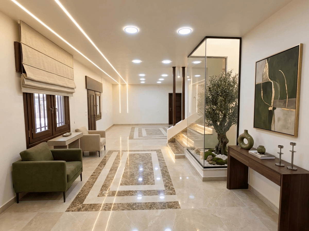 Hallway interior in no_style style — photo by GenRoom AI