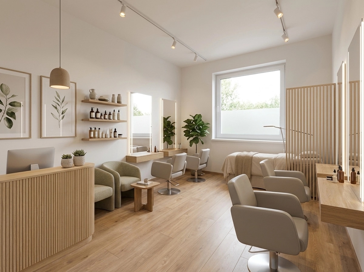 Interior design in Scandinavian style — beauty_salon by GenRoom AI