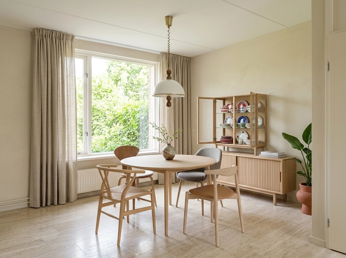 Interior design in Japandi style — dining_room by GenRoom AI