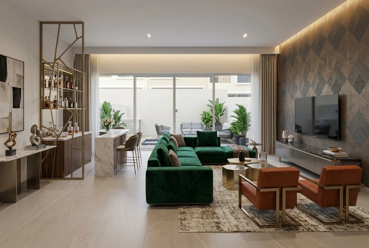Interior design in Contemporary style — Living Room by GenRoom AI