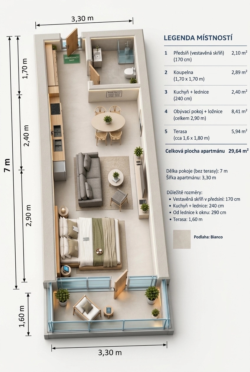 Interior design in Scandinavian style — hotel_room by GenRoom AI
