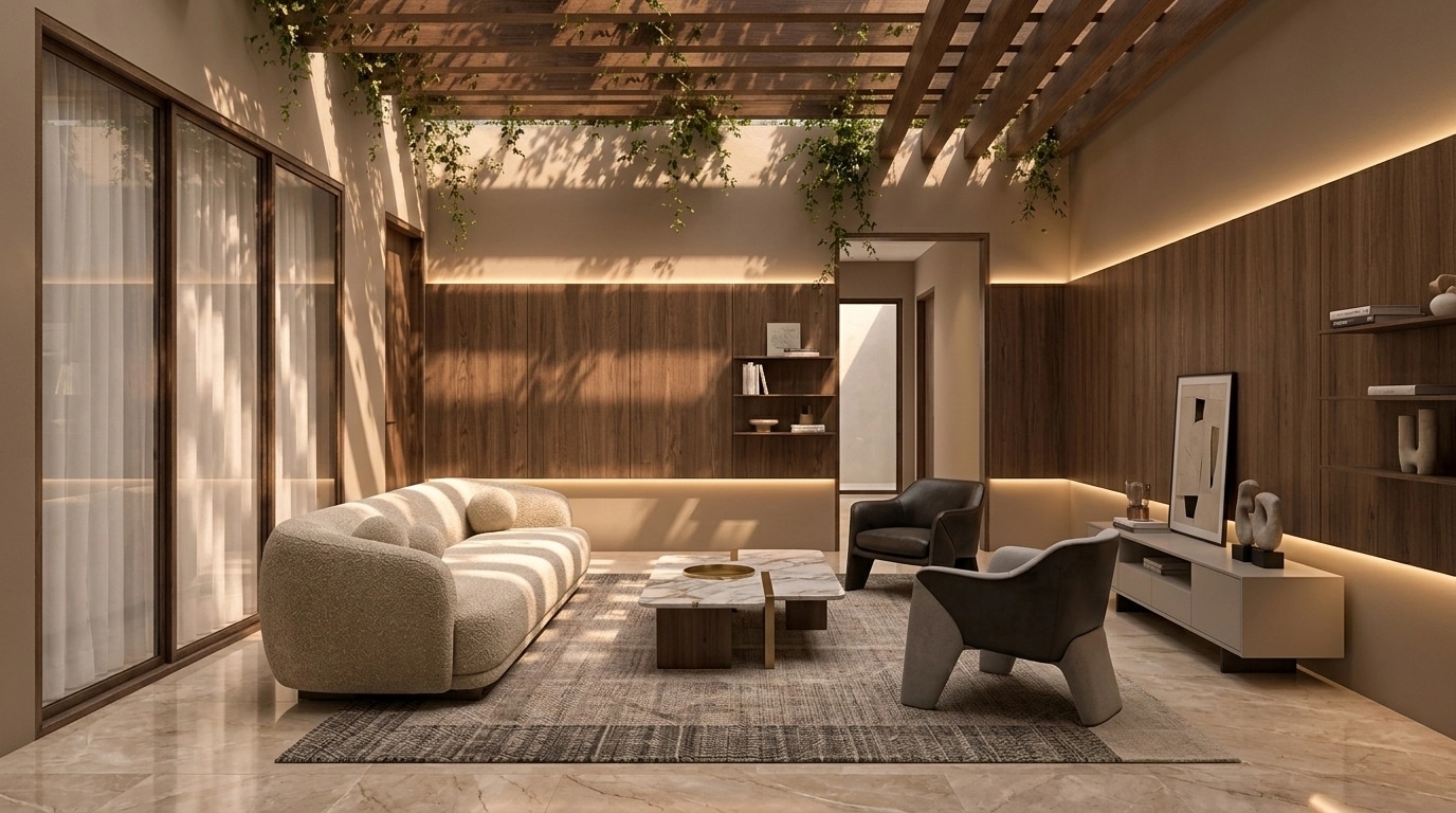 Interior design in Contemporary style — Living Room by GenRoom AI
