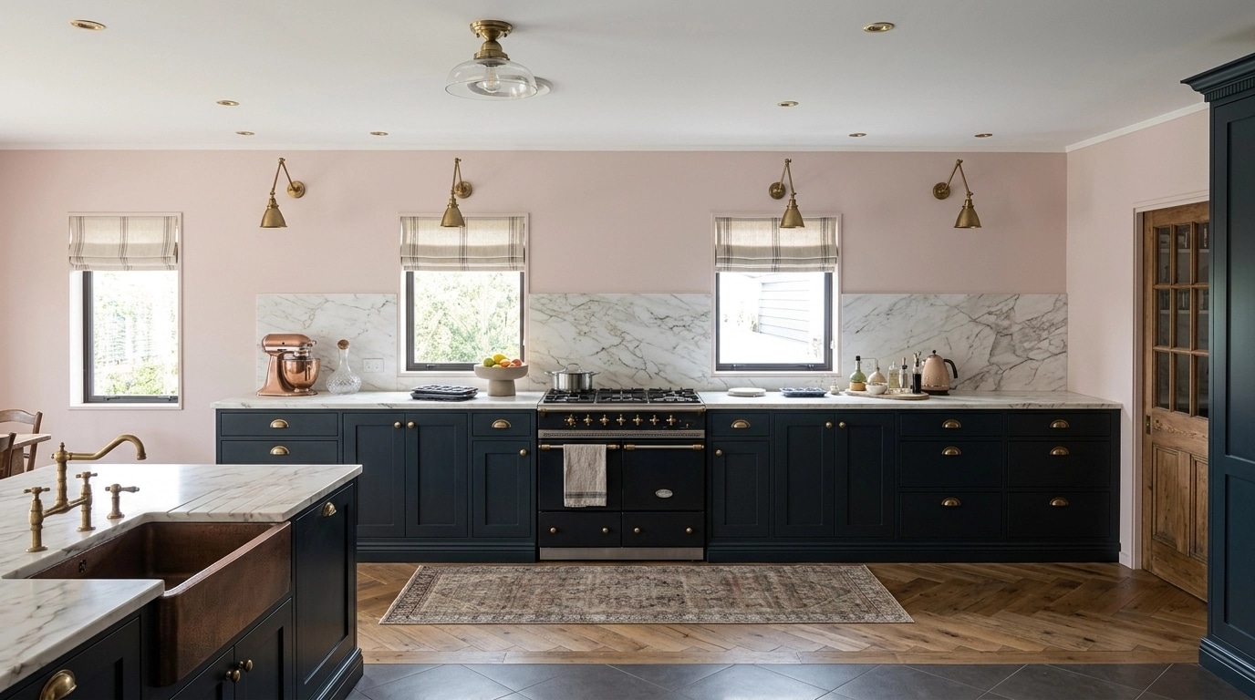 Design d'interni in stile British — Cucina di GenRoom AI
