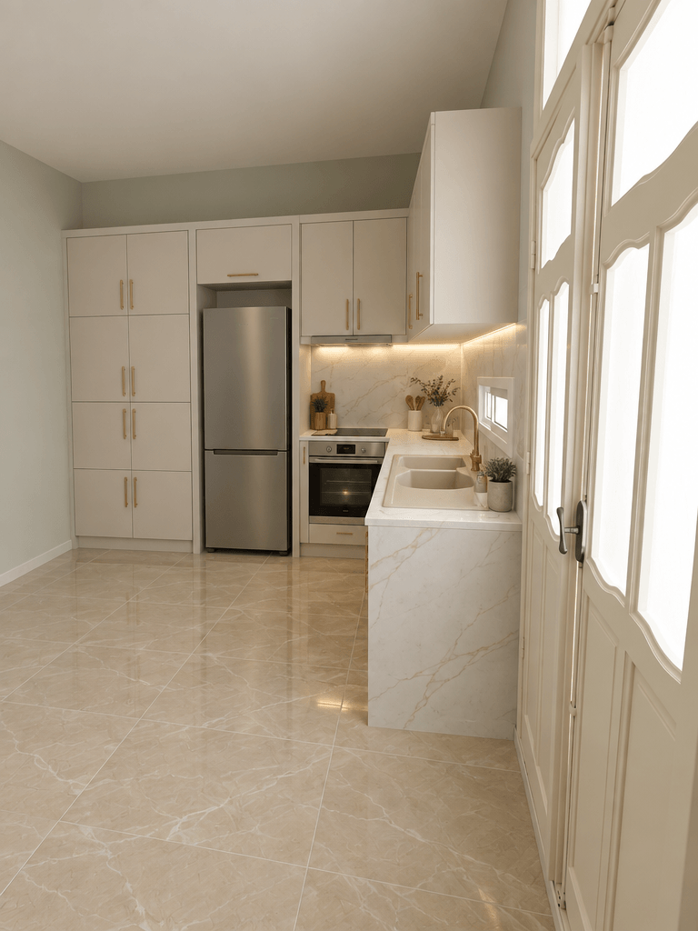 Kitchen interior in no_style style — photo by GenRoom AI