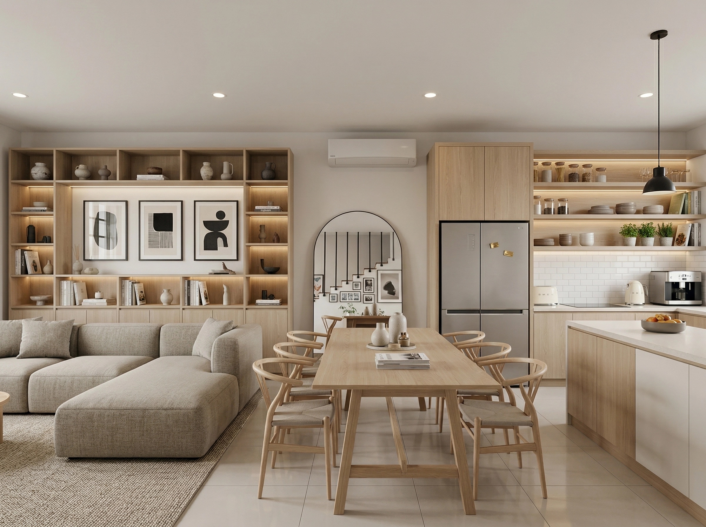 Scandinavian Living Room design — interior photo by GenRoom AI