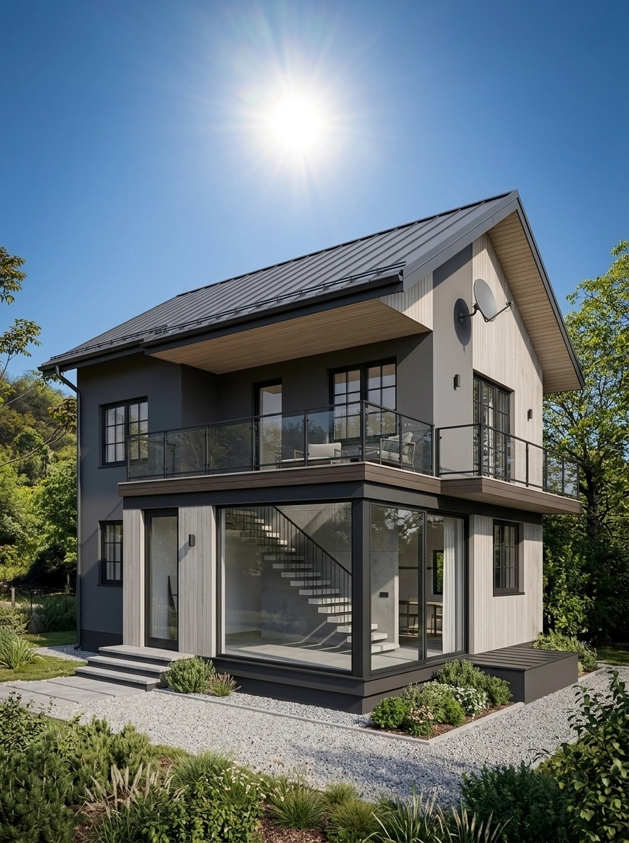 Scandinavian Facade Facade design — facade photo by GenRoom AI