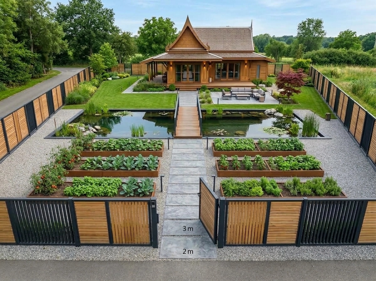 Landscape design in Minimalist Yard style — Yard by GenRoom AI