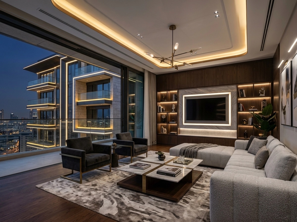 Interior design in Contemporary style — Living Room by GenRoom AI