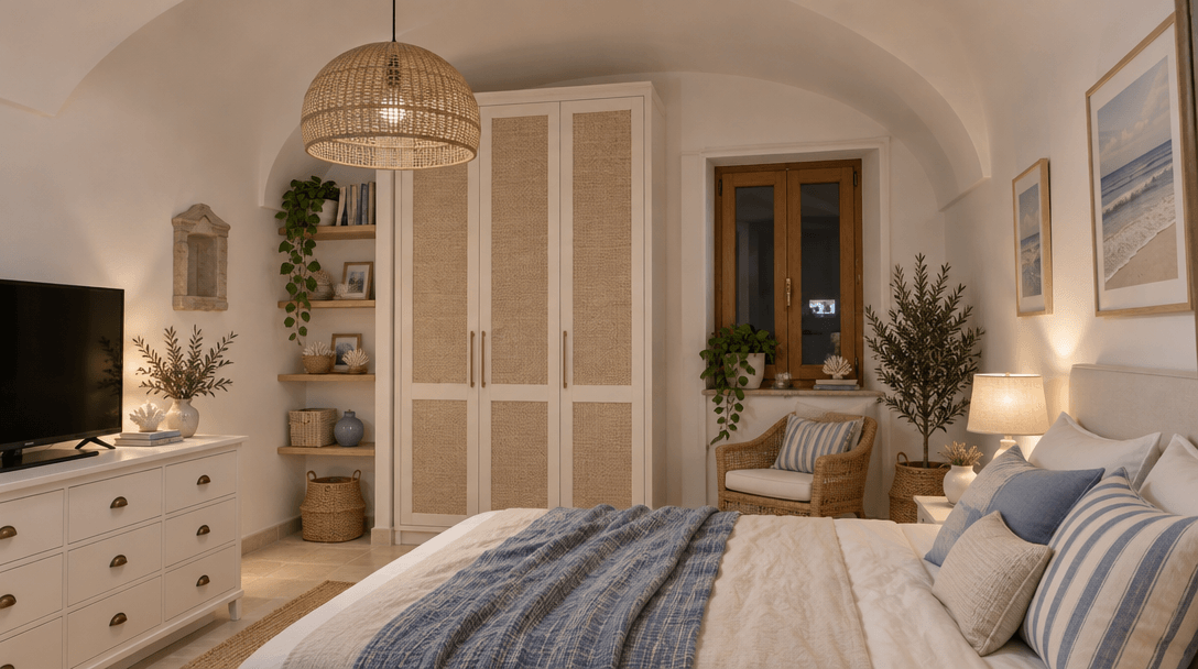 Interior desain di Coastal / Hamptons gaya — Kamar Tidur oleh GenRoom AI