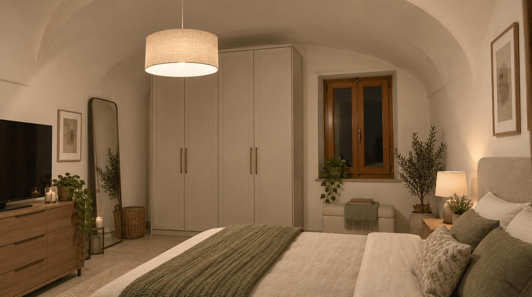 Interior design in Transitional style — Bedroom by GenRoom AI