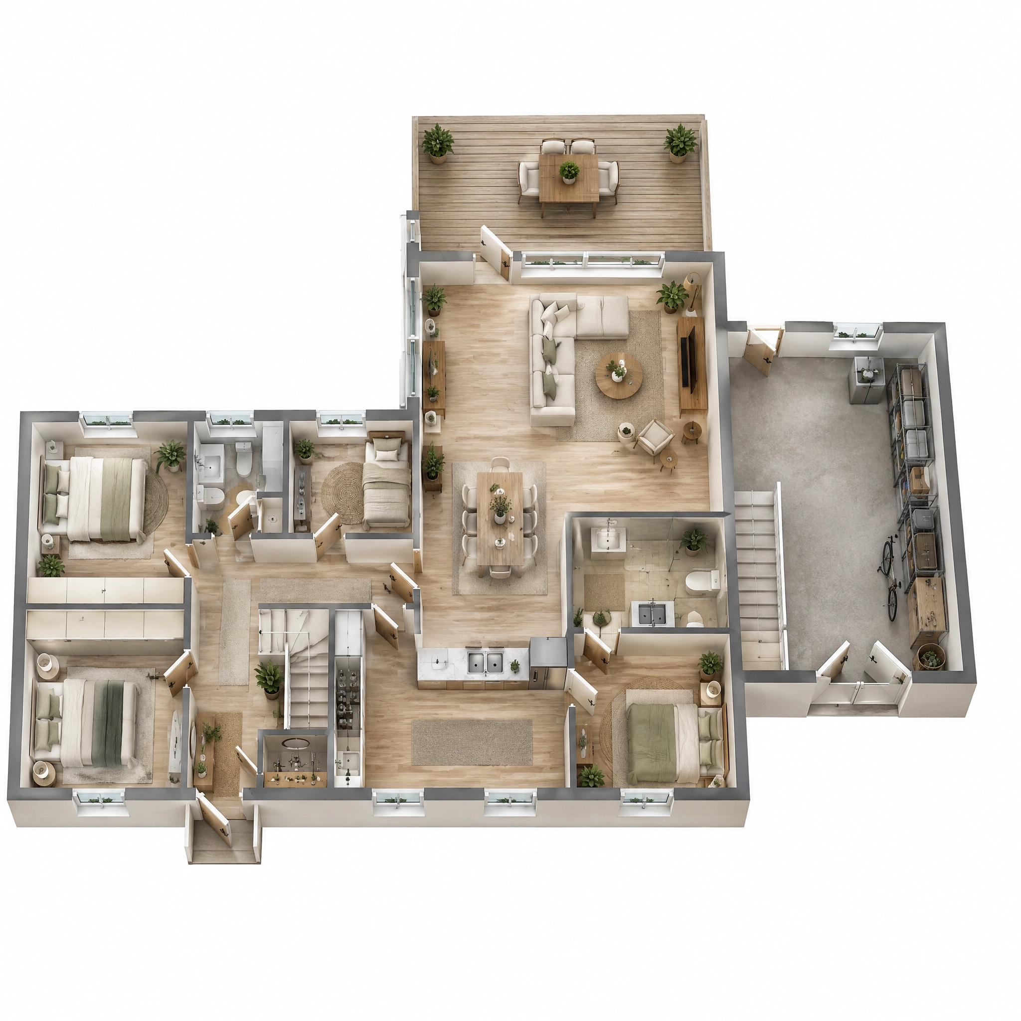 Interior design in Contemporary style — Living Room by GenRoom AI