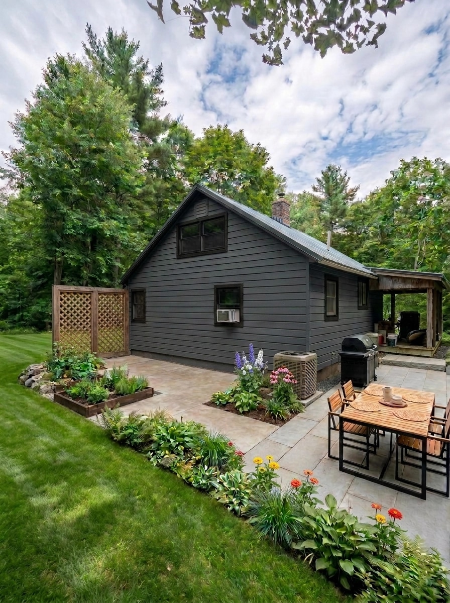 Landscape design in Scandinavian Garden style — Yard by GenRoom AI