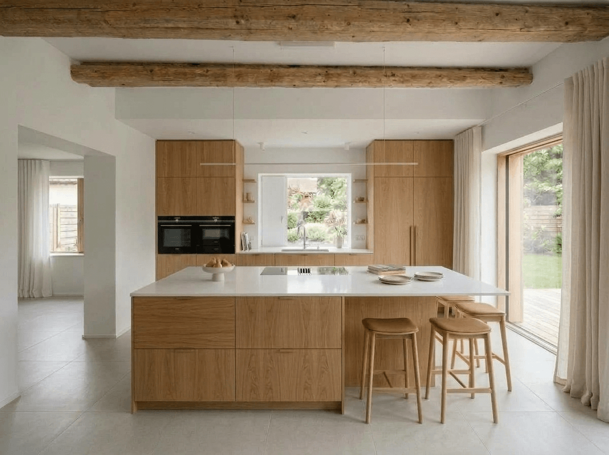 Minimalism Kitchen design — interior photo by GenRoom AI