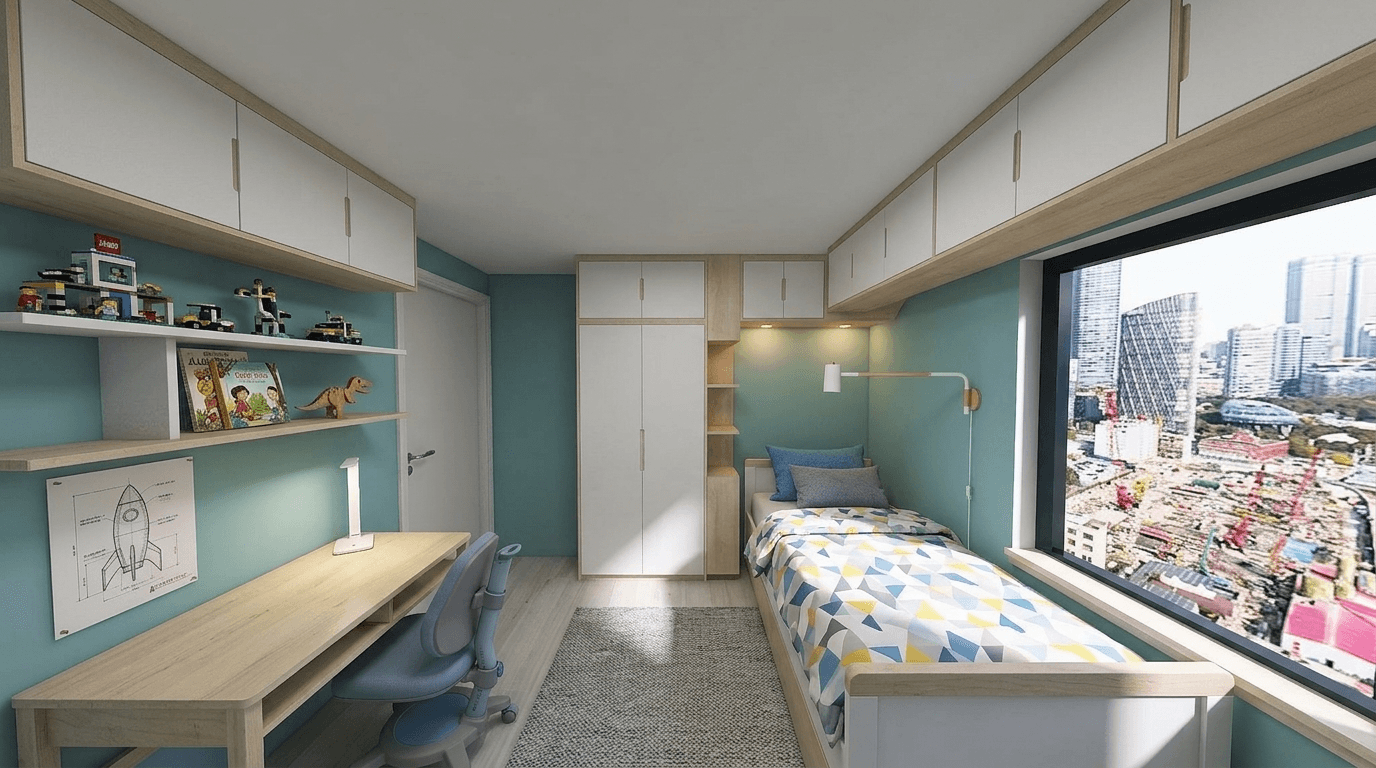 Contemporary Bedroom design — interior photo by GenRoom AI