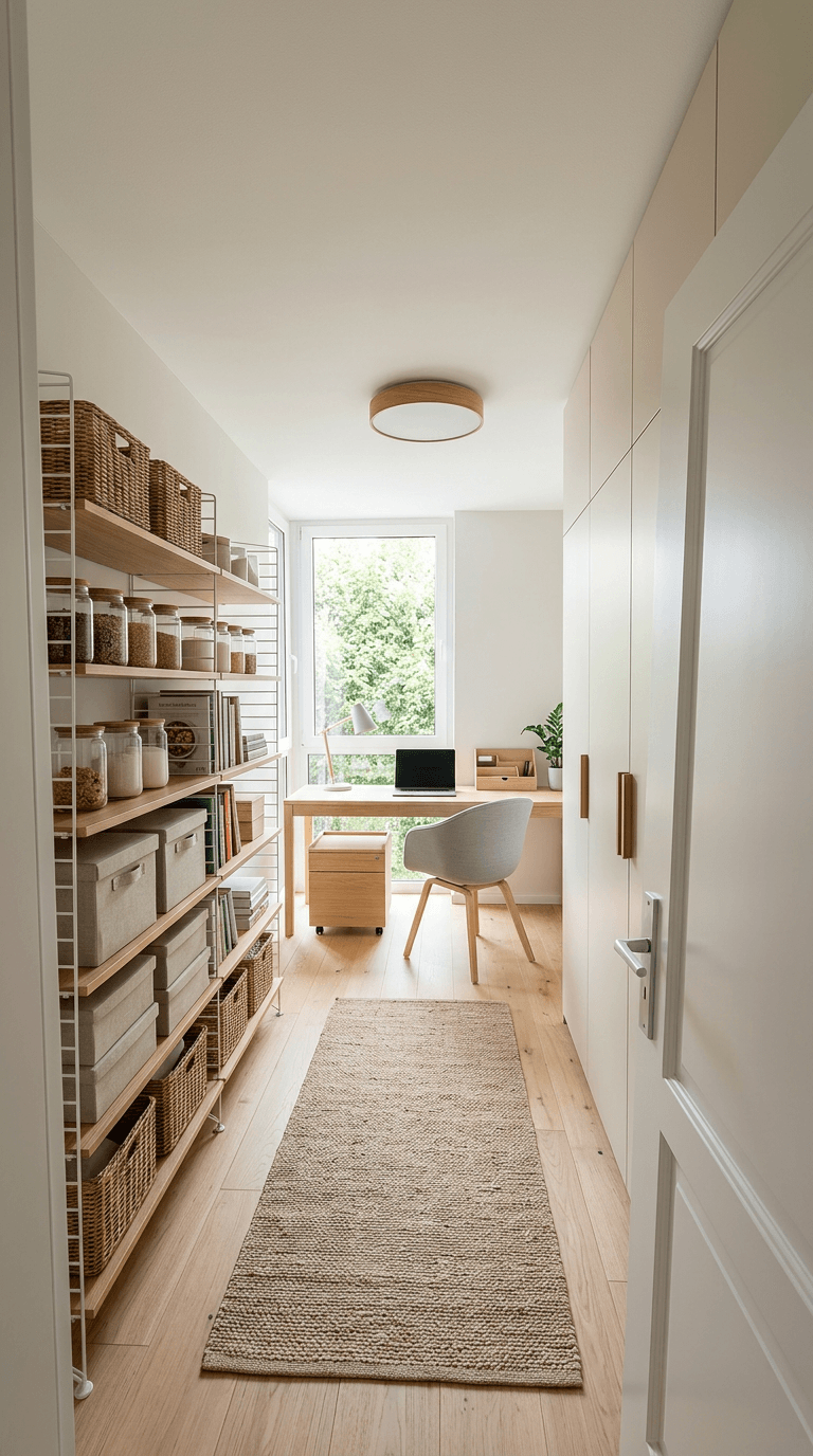 İç mekân tasarımı Scandinavian stili — pantry GenRoom AI