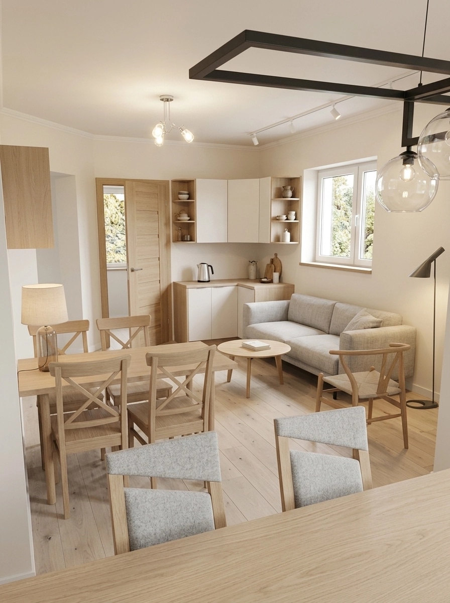 Scandinavian Living Room design — interior photo by GenRoom AI