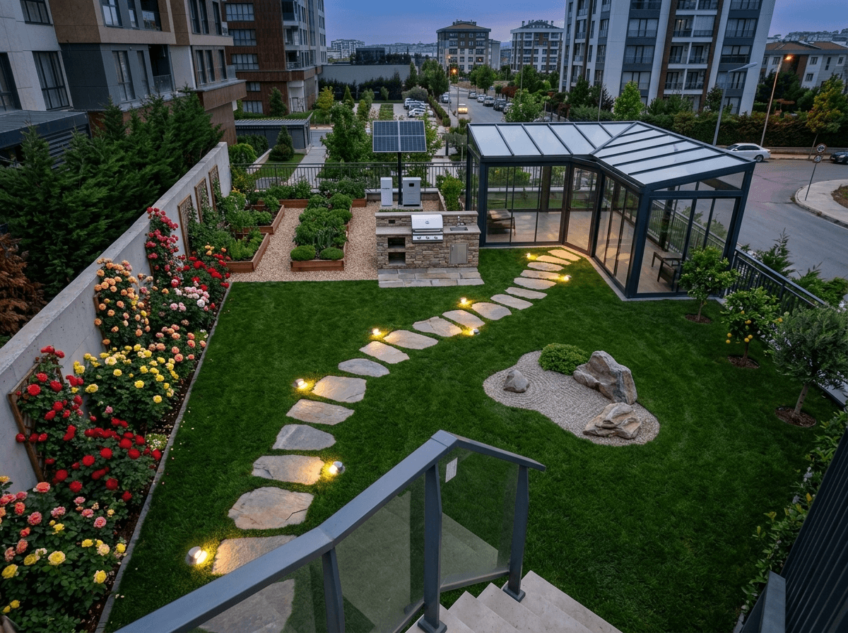 Landscape design in Japanese Garden style — Yard by GenRoom AI