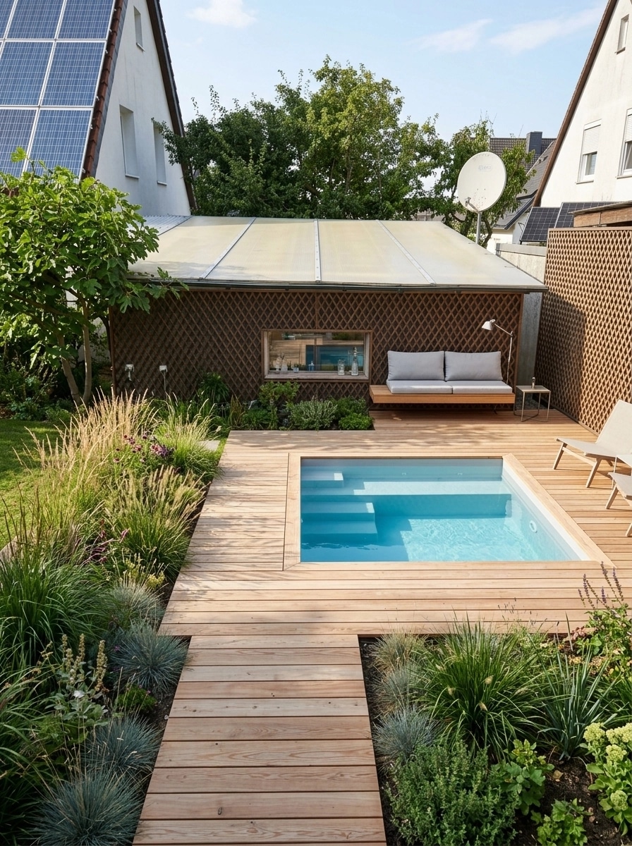 Landscape design in Scandinavian Garden style — Yard by GenRoom AI