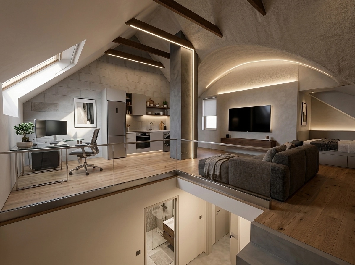 Interior design in Contemporary style — studio by GenRoom AI