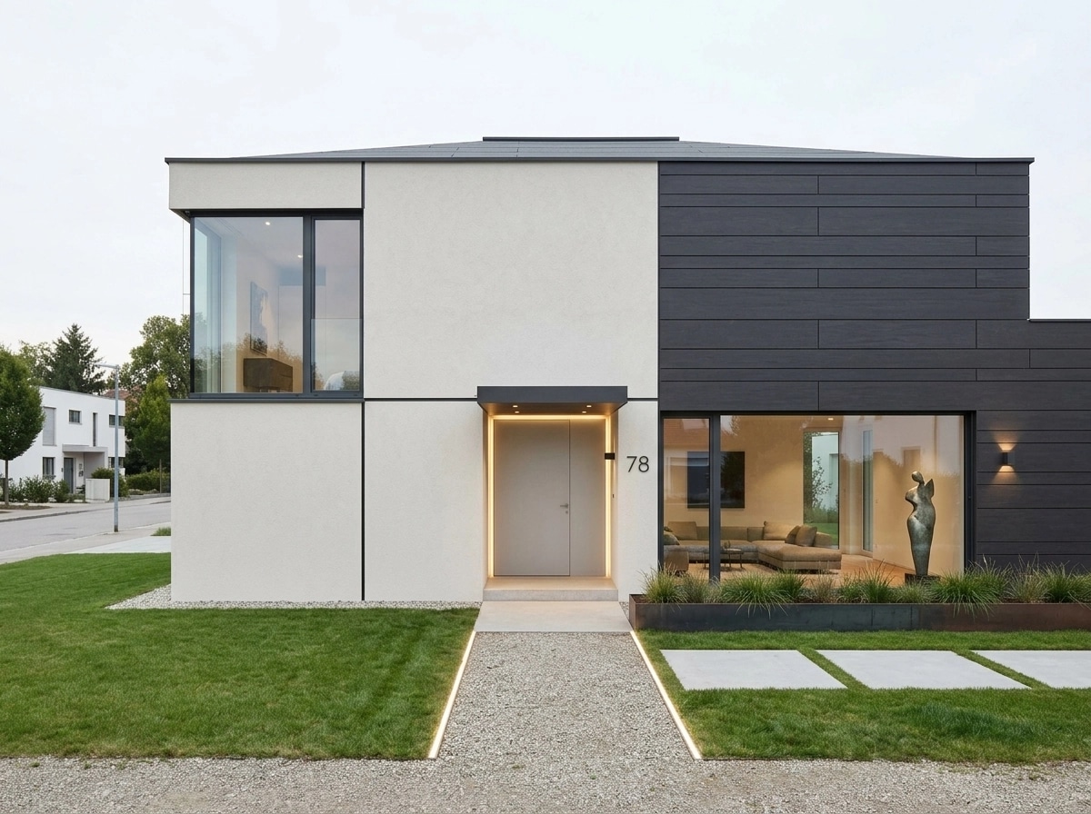 Contemporary Facade Fasad design — facade photo by GenRoom AI