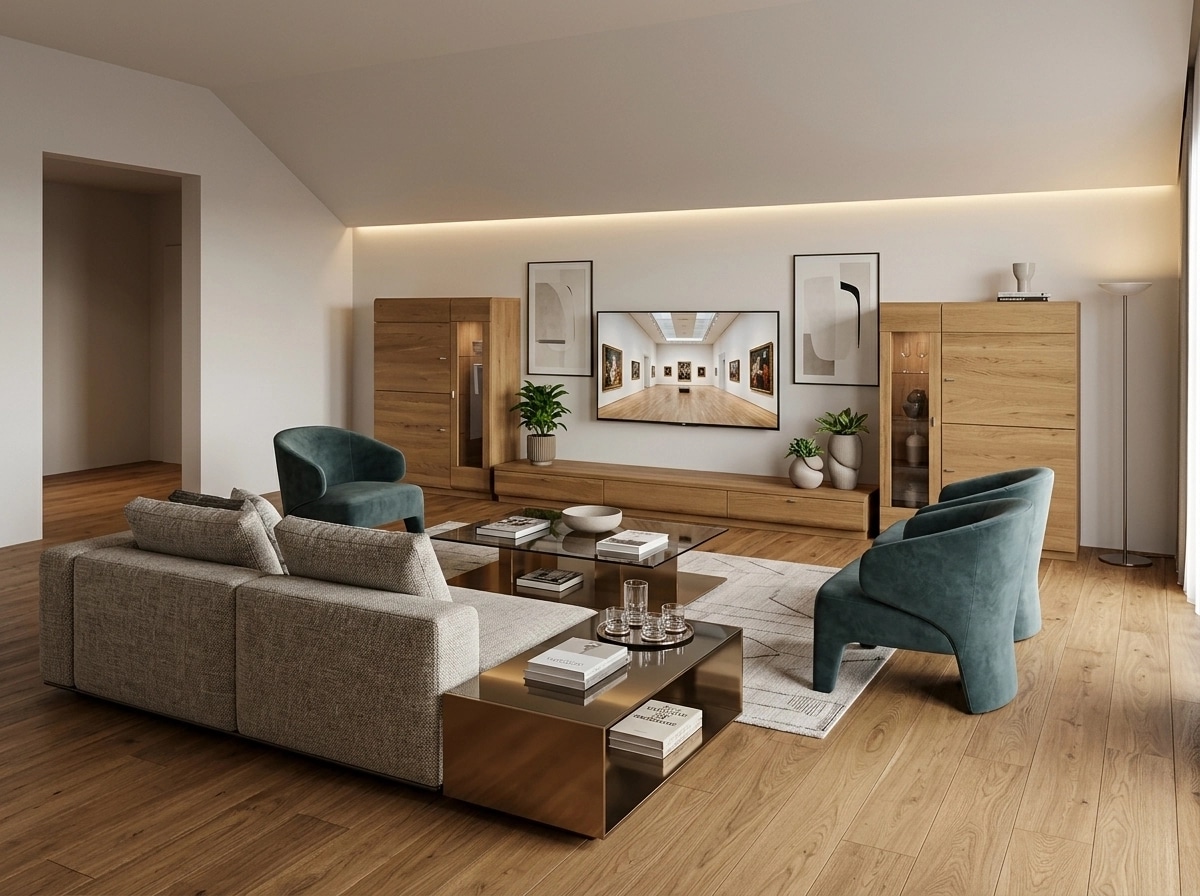 Interior design in Contemporary style — Living Room by GenRoom AI
